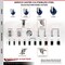 Service Caster 3.5 Inch 316SS Solid Poly Swivel 1-5/8 Inch Expanding Stem Caster Set Lock Brake SCC-SS316TTLEX20S3514-SPUS-158-4 - alternate 2